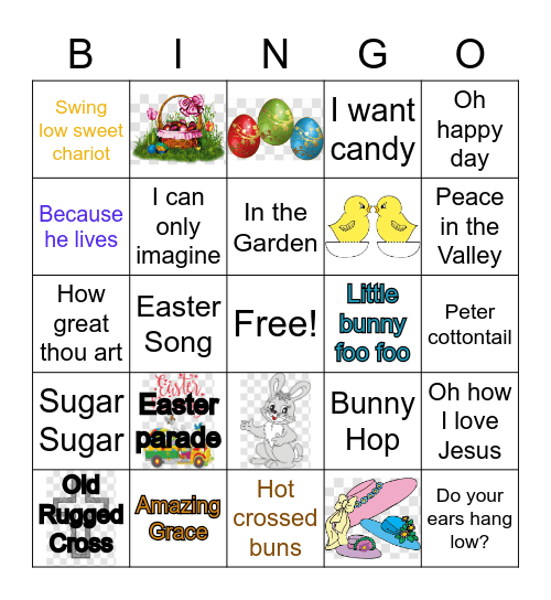 Easter  Bingo Card