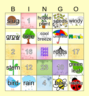 SPRING Bingo Card