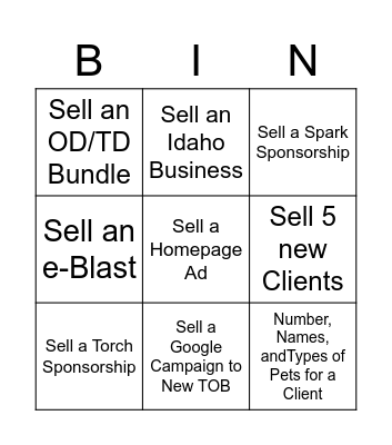 MS April BIN-go Bingo Card