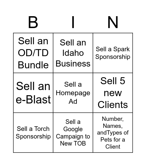 MS April BIN-go Bingo Card