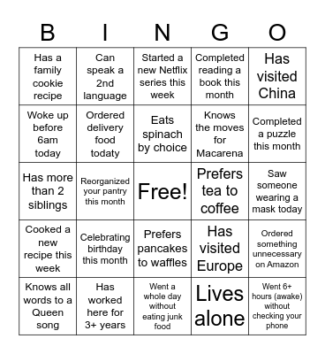 Hmmm.... Bingo Card