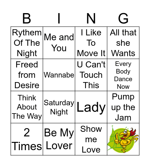 SNELLE RONDE 90'S Bingo Card