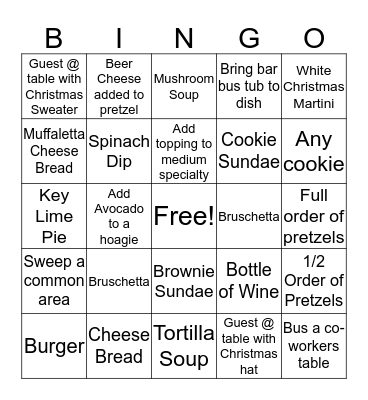 Mellow BINGO! Bingo Card