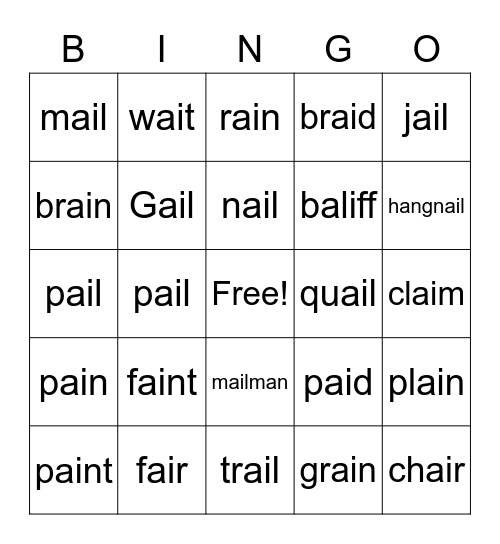 /ai/ Bingo Card