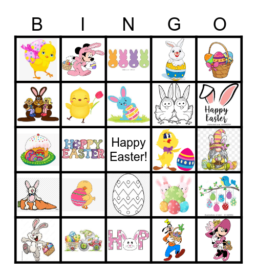 Spring Holiday Bingo Card