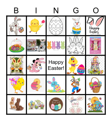 Spring Holiday Bingo Card
