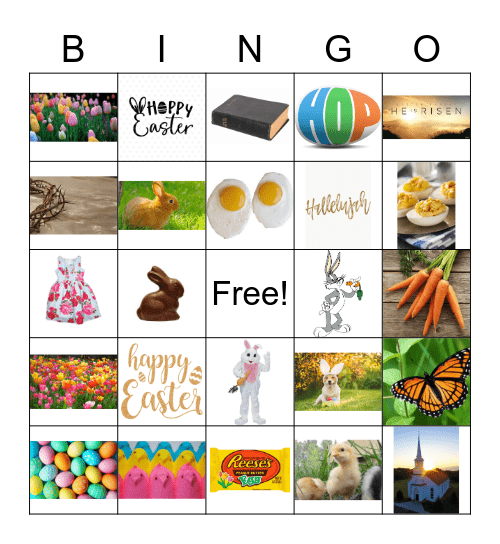 Global Giving Team Easter Bingo Card