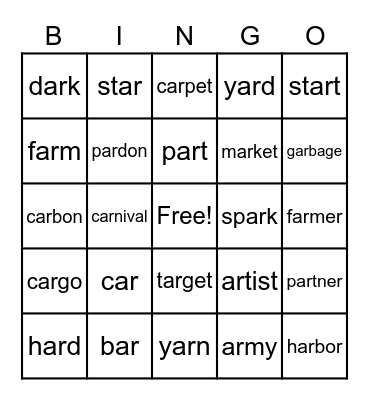 Bingo Card