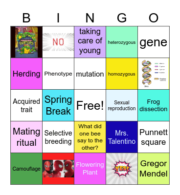 Grade 7 Science Quarter 3 Bingo Card