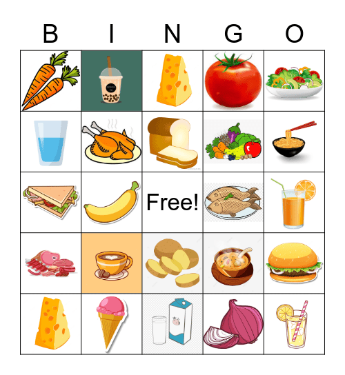 FOOD&DRINK Bingo Card