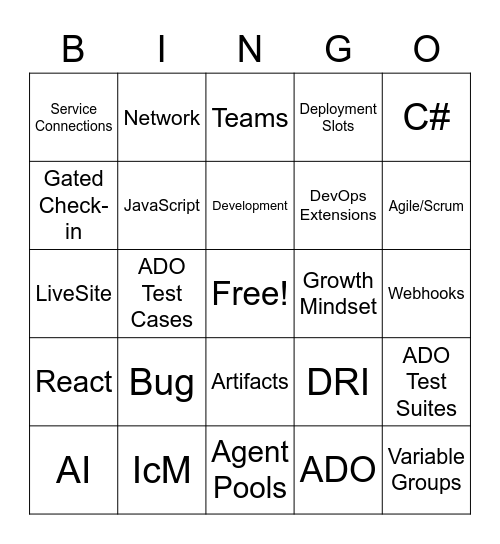 Darron's BingoCard Bingo Card