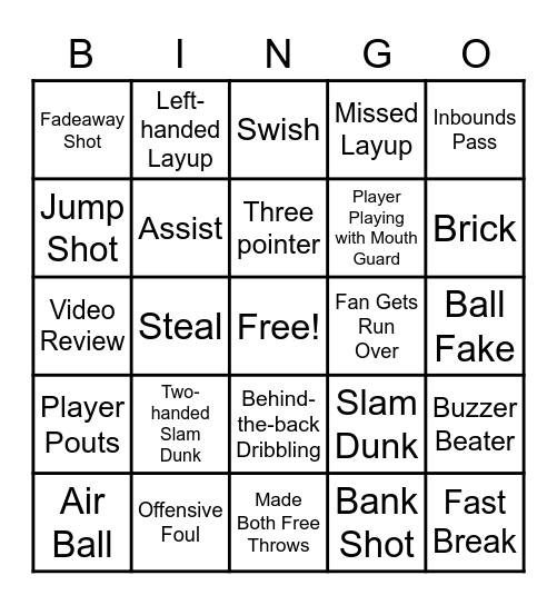 Clark March Madness Bingo Card