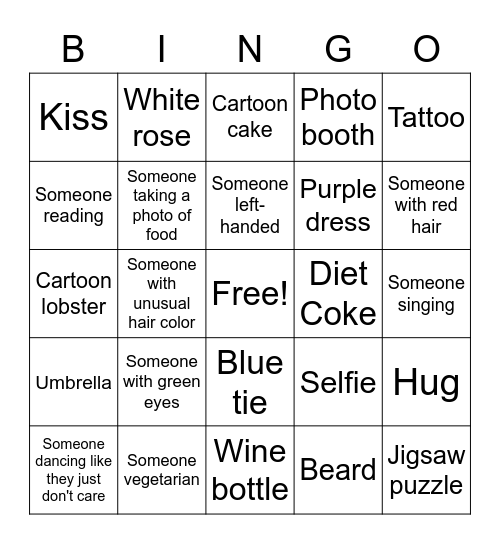 People / I-Spy Bingo Card