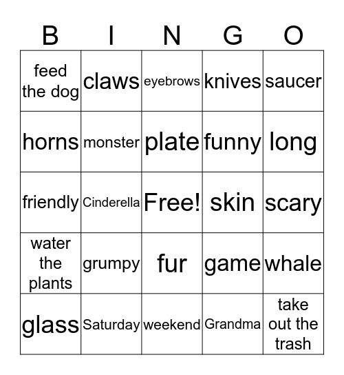 Review 1 & 2 Bingo Card