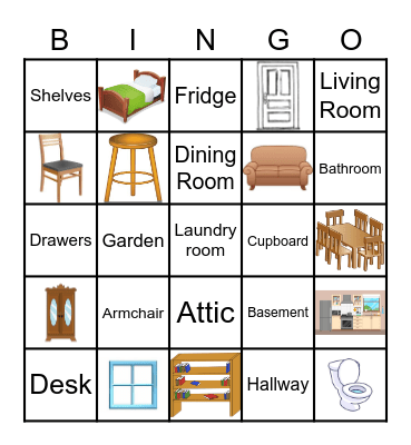 Household bingo Card