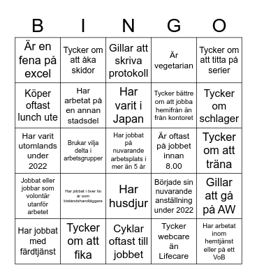 Mingelbingo Card