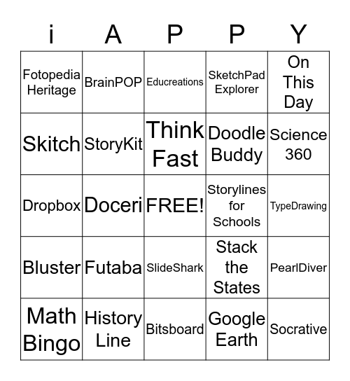 App4That Bingo Card