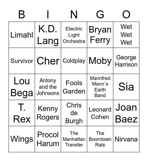 Bingo 4 Bingo Card