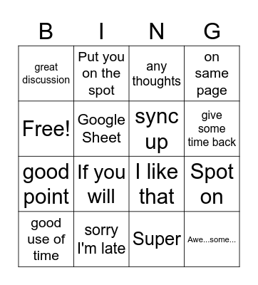 MRM Bingo Card