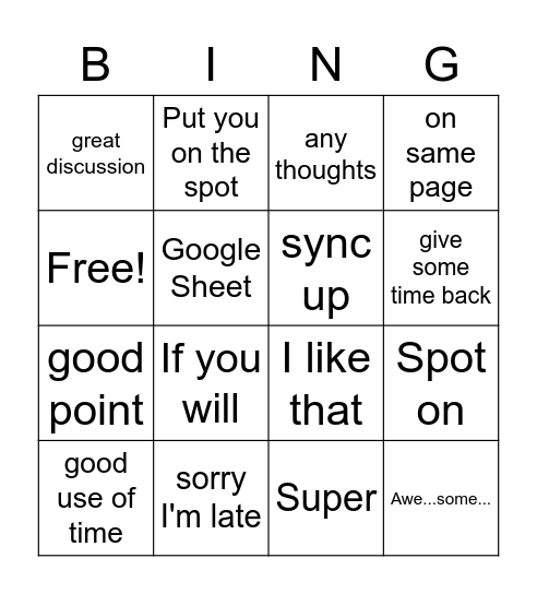 MRM Bingo Card