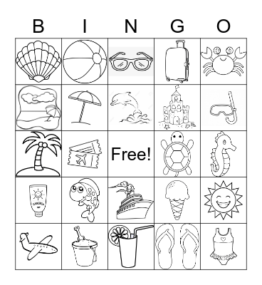 VACATION BINGO Card