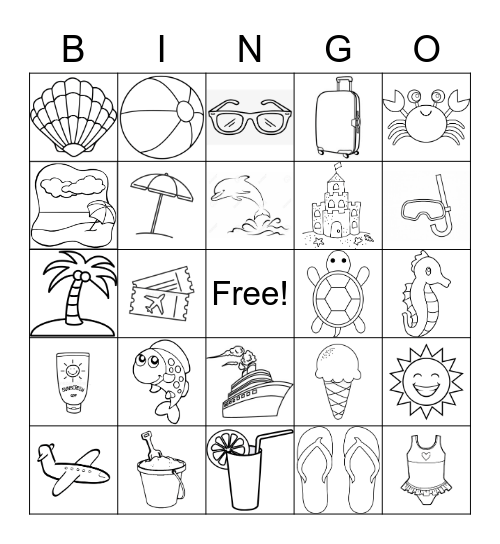 VACATION BINGO Card