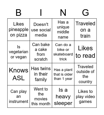 Tax Ops Bing Bingo Card