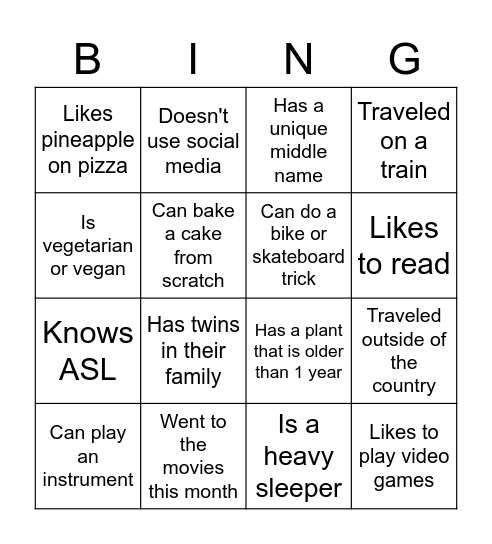 Tax Ops Bing Bingo Card