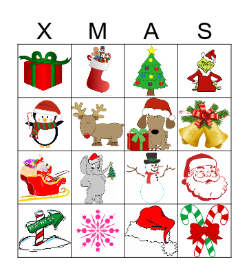Christmas Party Bingo Card