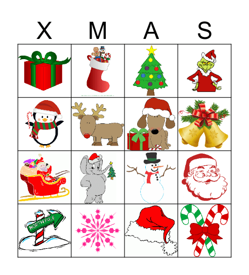 Christmas Party Bingo Card