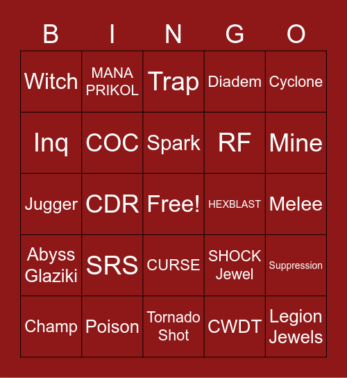 PATCH Bingo Card