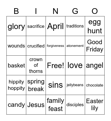 Easter (1) Bingo Card