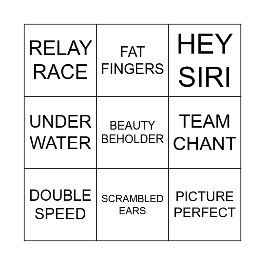 IGNITE BINGO Card