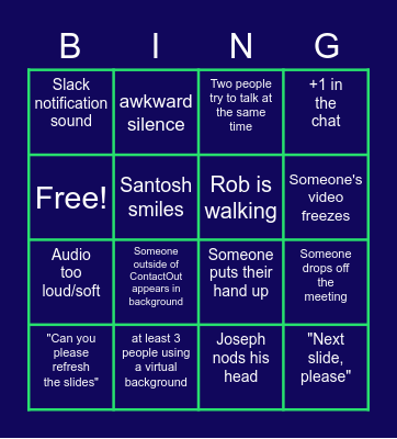 ALL HANDS BINGO Card