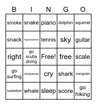 Review Bingo Card