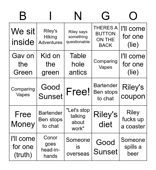 👣 Bowlo Bingo 👣 Bingo Card