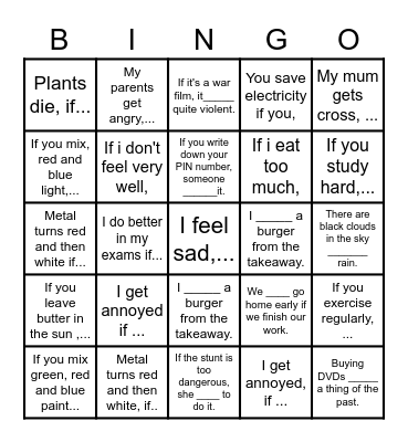 Zero conditional - Battleships Bingo Card