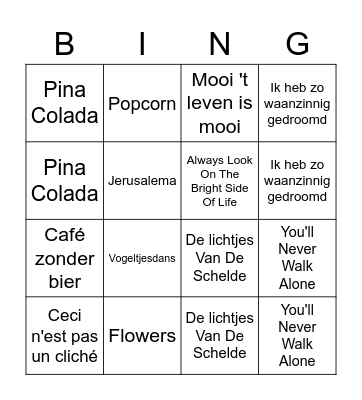 Pasen in Dongen Bingo Card