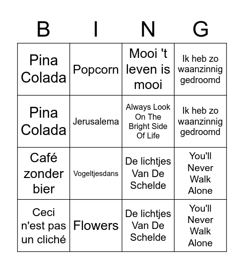 Pasen in Dongen Bingo Card