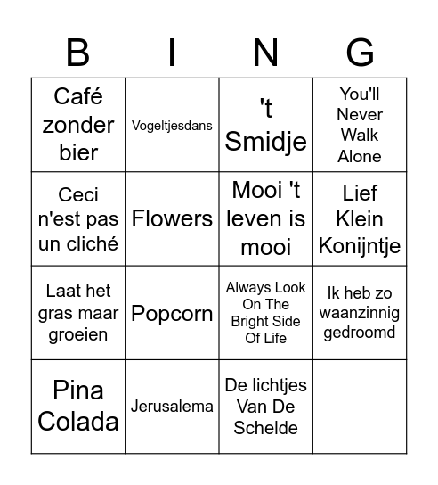 Pasen in Dongen Bingo Card