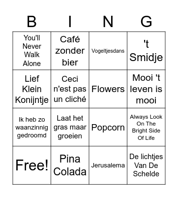 Paasvakantie in Dongen Bingo Card