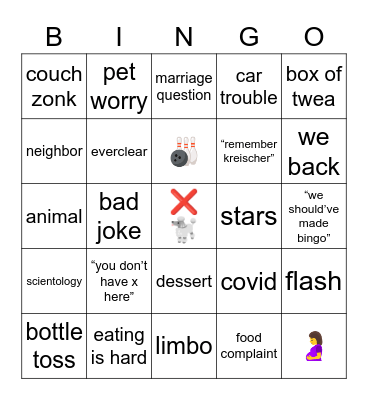 Beattyville Bash Bingo Card