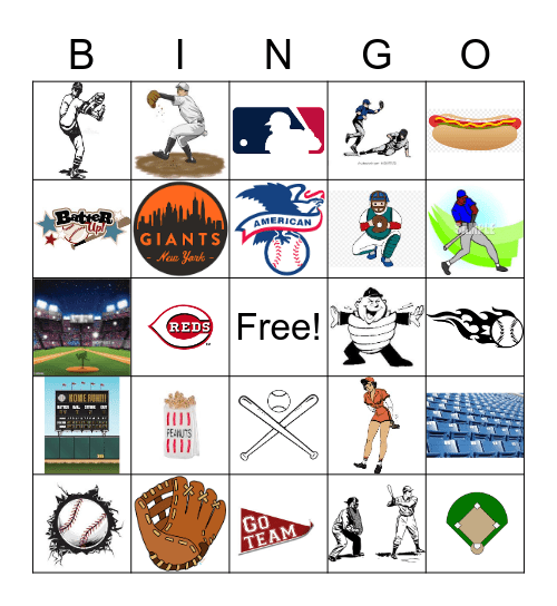 Baseball Bingo Card
