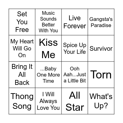 Game 3 Bingo Card
