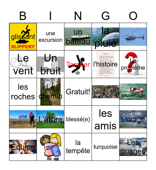 Les Aventures Extremes Bingo Card