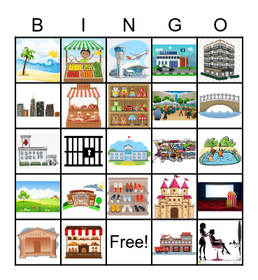 Lugares Bingo Card