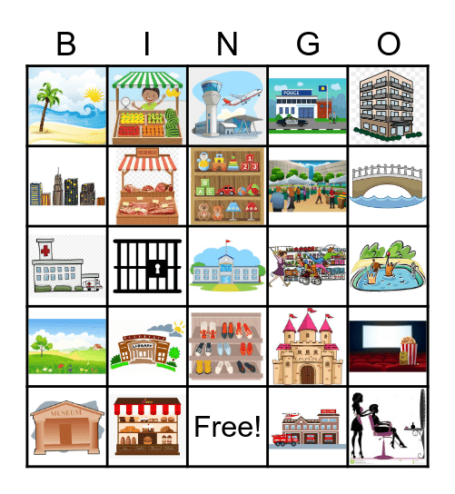 Lugares Bingo Card