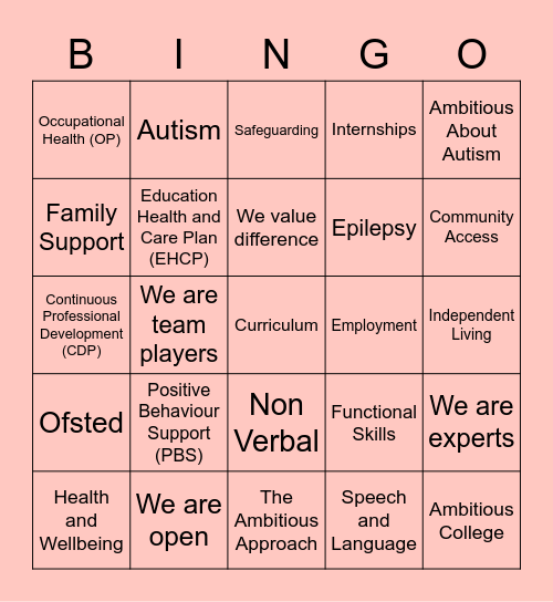 AC Bingo Card