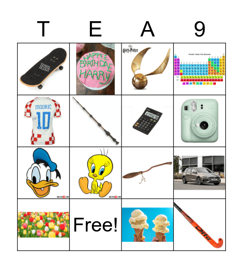 Tea's 9th Bingo Card
