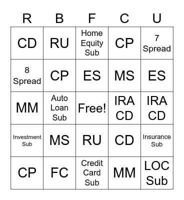 March Sales Bingo Card
